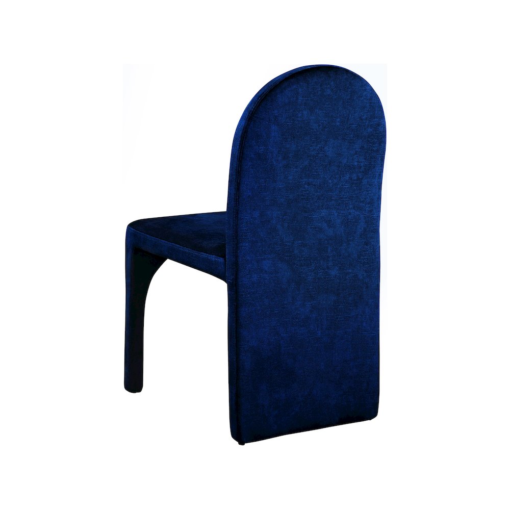 Summer Navy Velvet Dining Side Chair, Set of 2