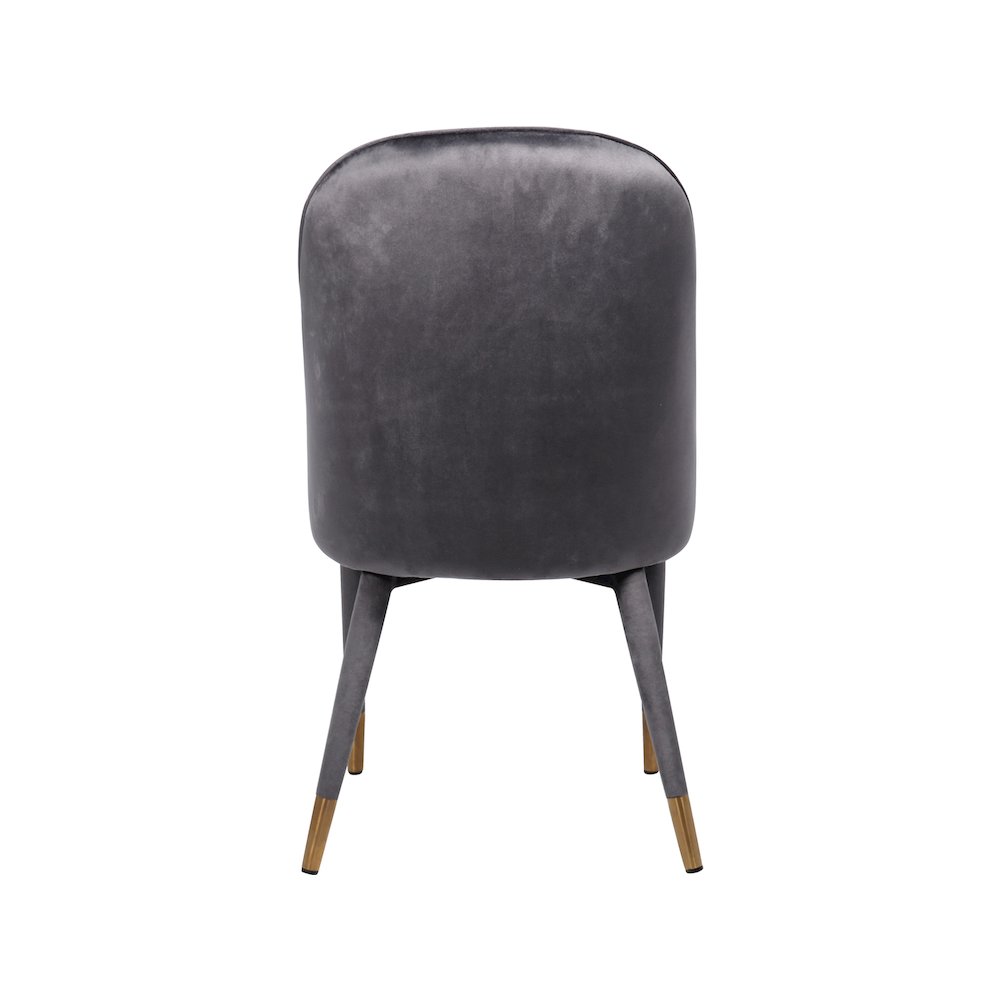 Belle Grey Velvet Dining Chair, Set of 2