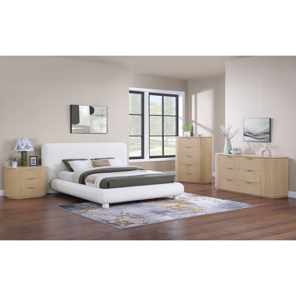 Astrid Natural Solid Wood And Oak Veneer Mirror