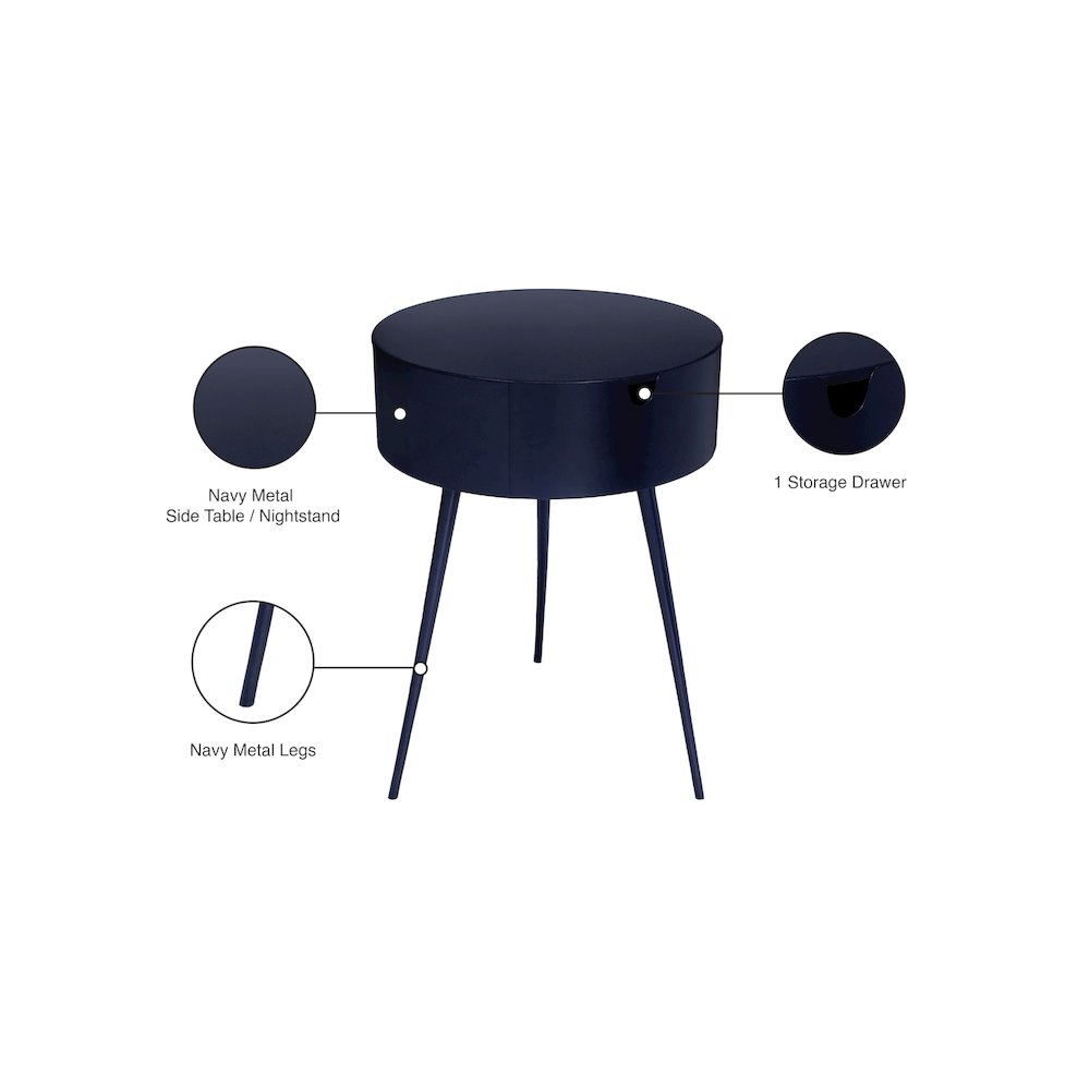 Bali Navy Night Stand