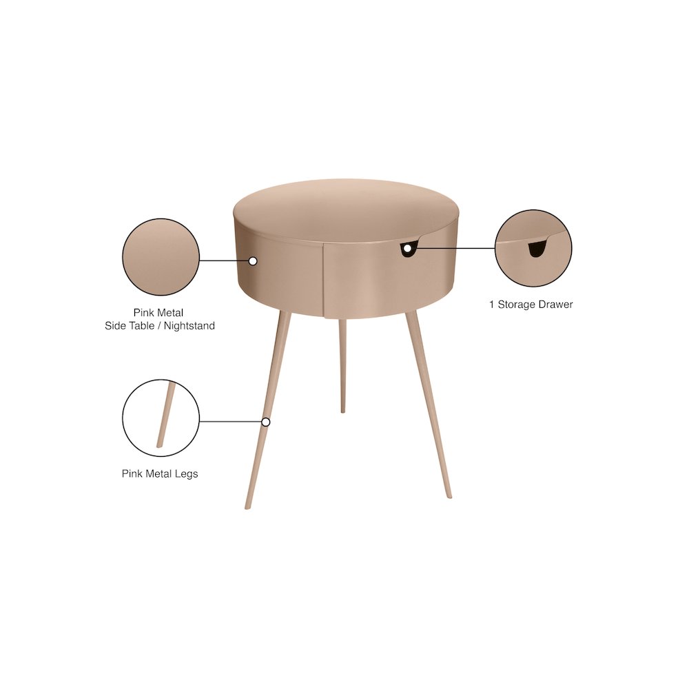 Bali Pink Night Stand