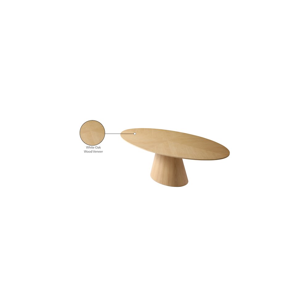 Gavin Natural White Oak Dining Table