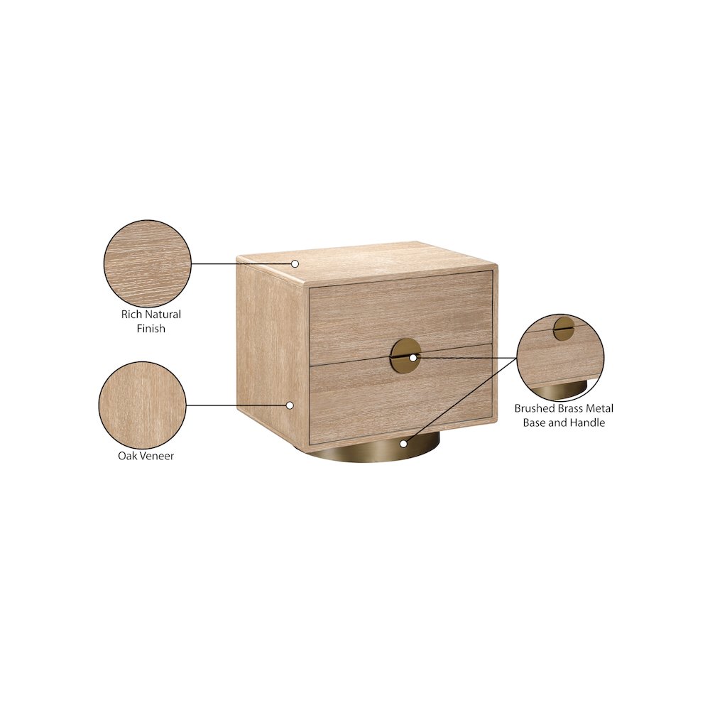 Wade Natural Night Stand / Side Table