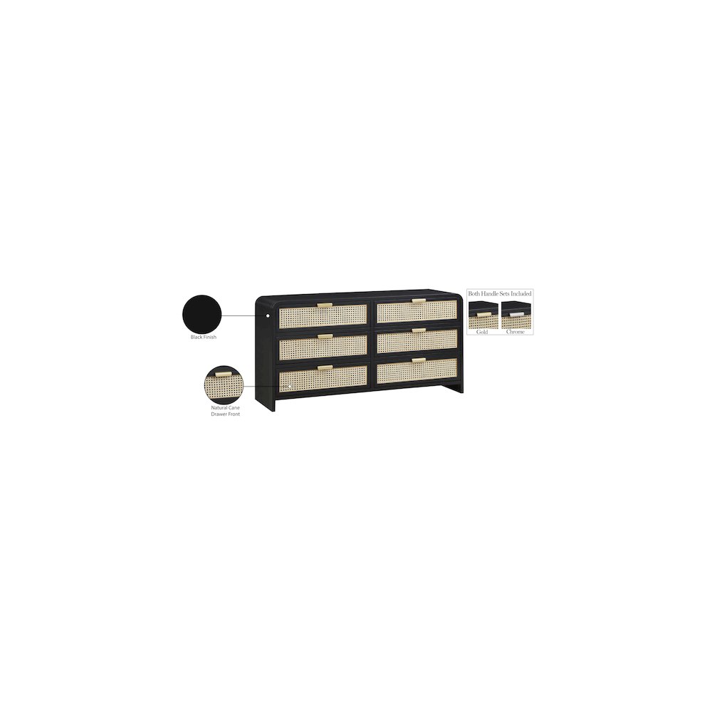 Sage Black Dresser