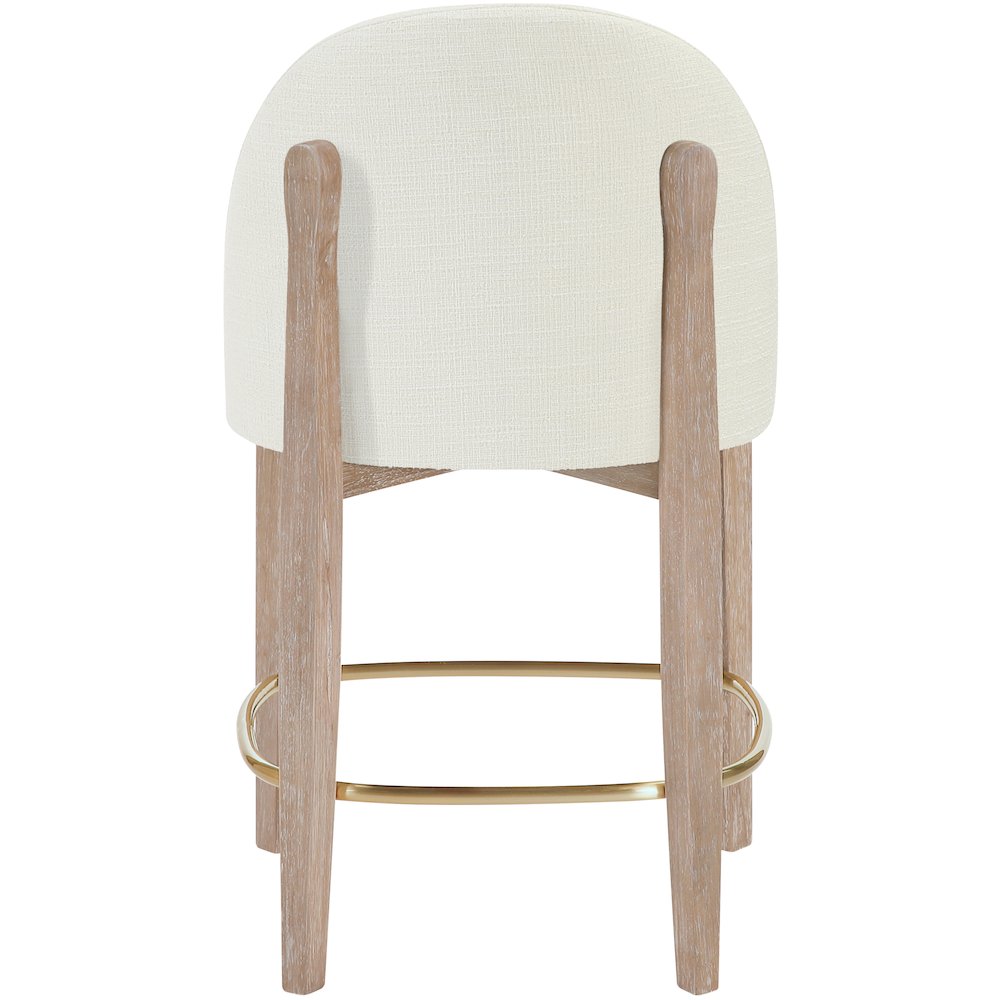 Torino Cream Fabric Upholstered Counter Stool, Set of 2