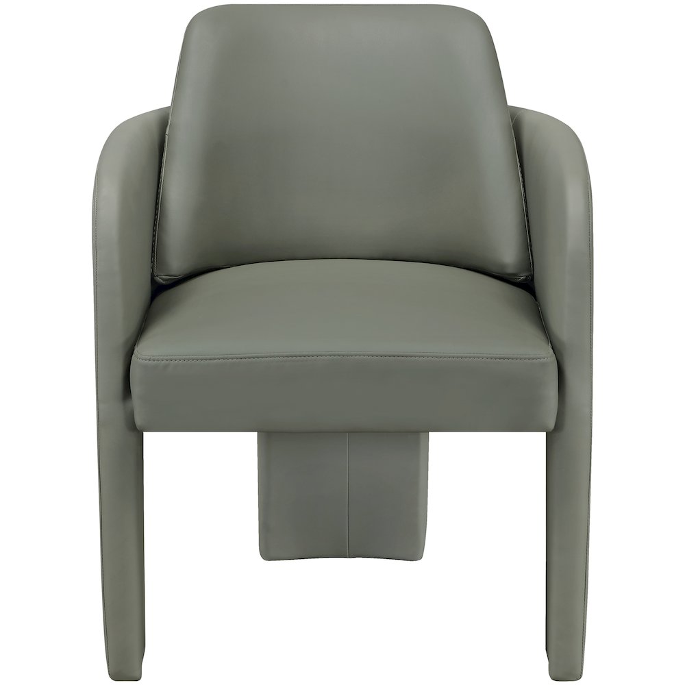Vanda Olive Vegan Leather Upholstered Dining Chair