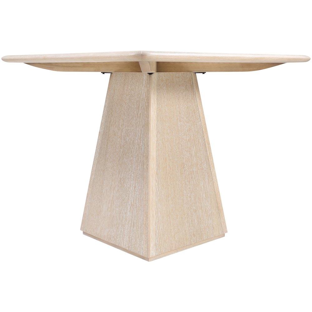 Atrium 36" Natural Glass And Cane Top With Solid Wood Base Dining / Game Table