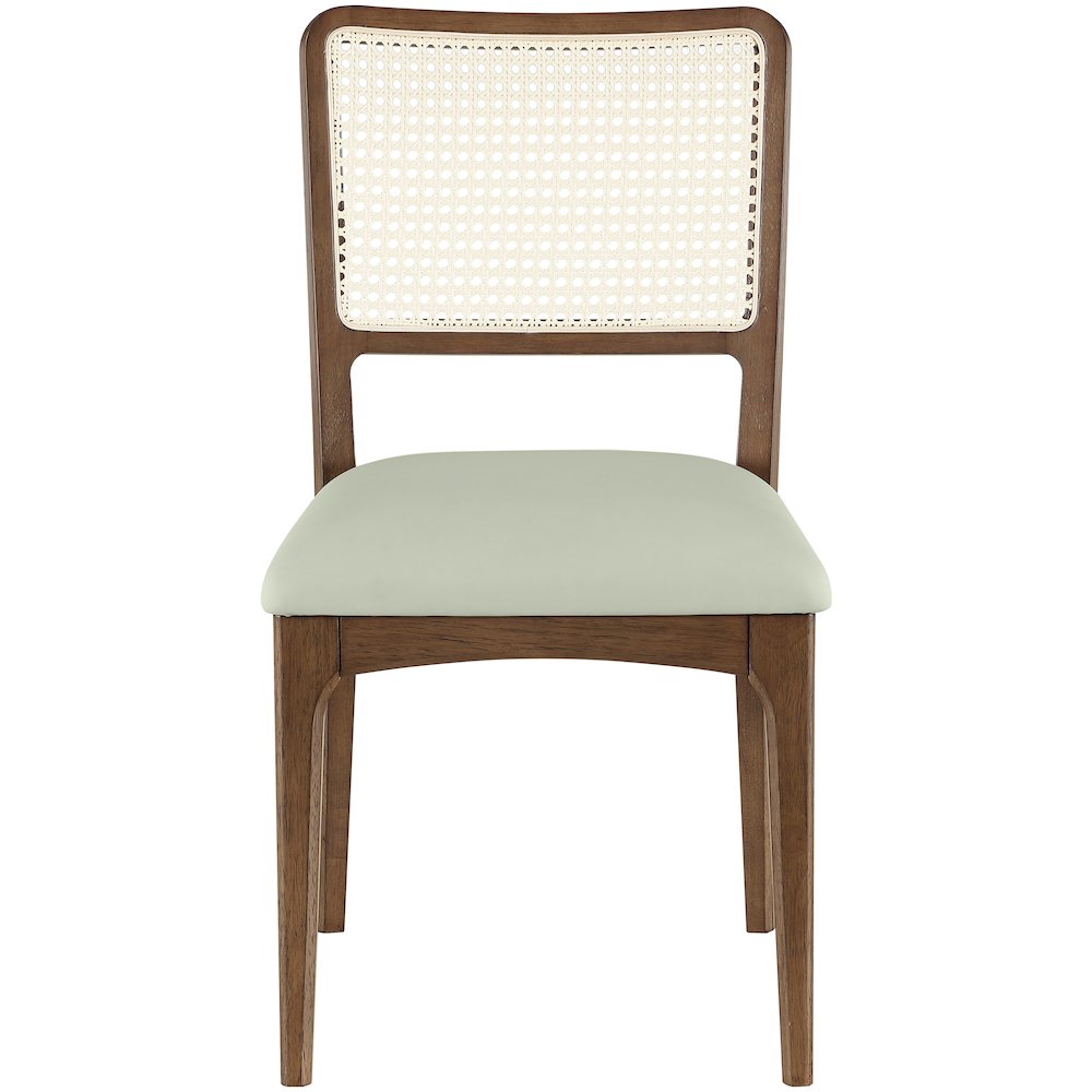 Atrium Mint Vegan Leather Upholstered Dining Chair, Set of 2