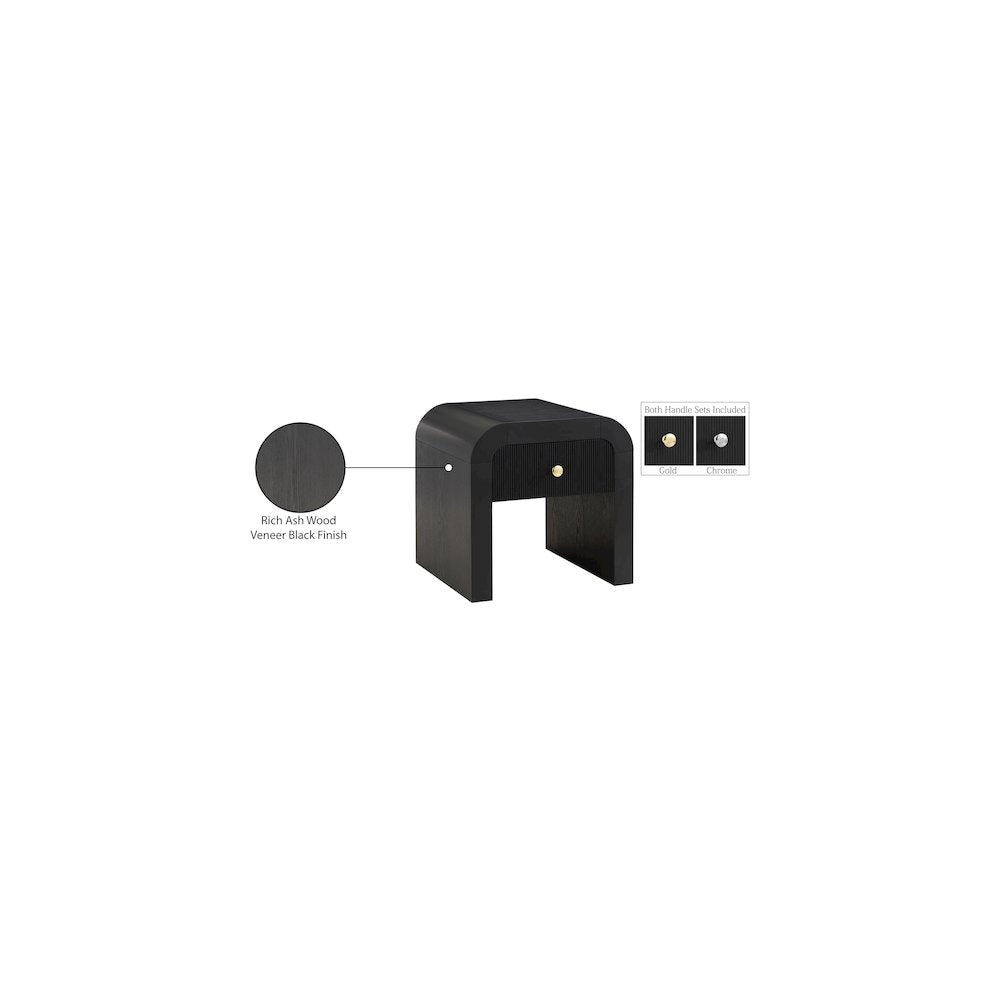Artisto Black End Table