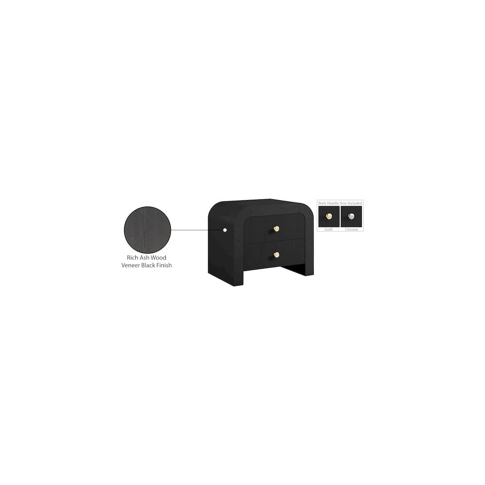 Artisto Black Night Stand