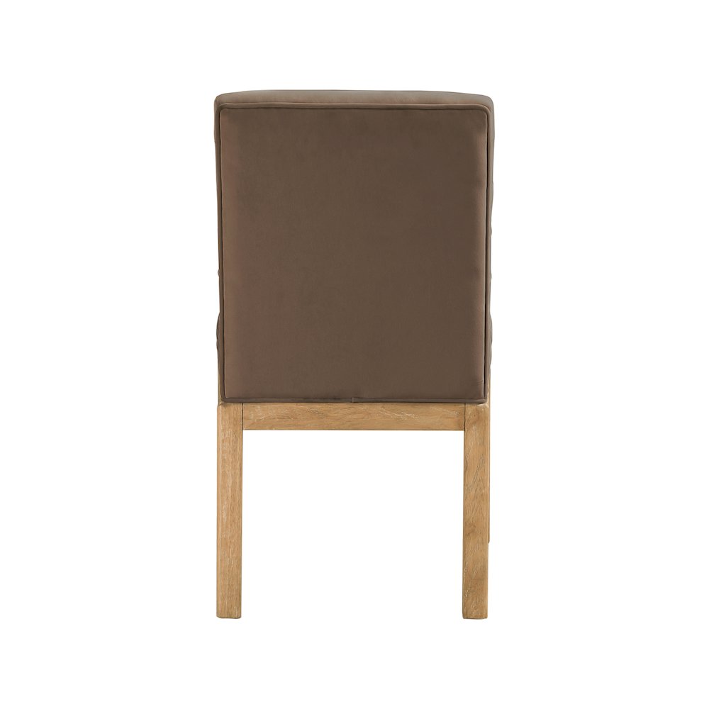Evelyn Brown Velvet Dining Chair