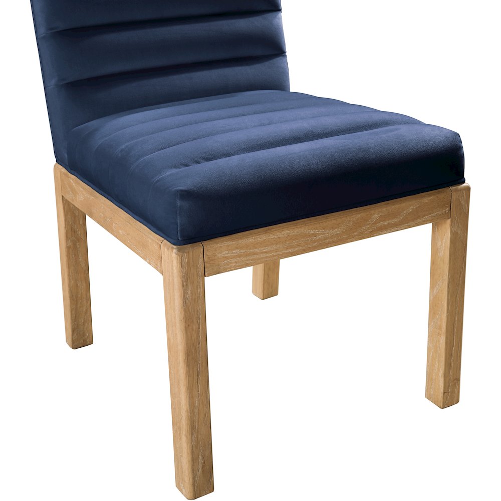 Evelyn Navy Velvet Dining Chair