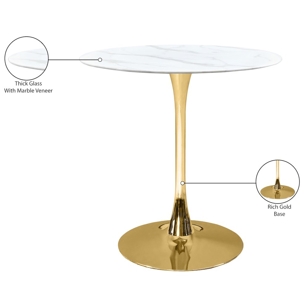Holly Gold Counter Height Table