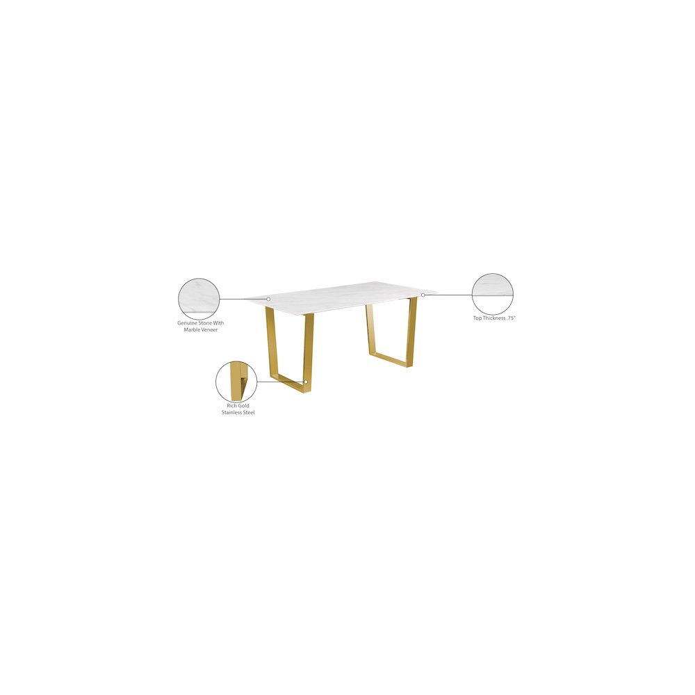 Cameron White Dining Table