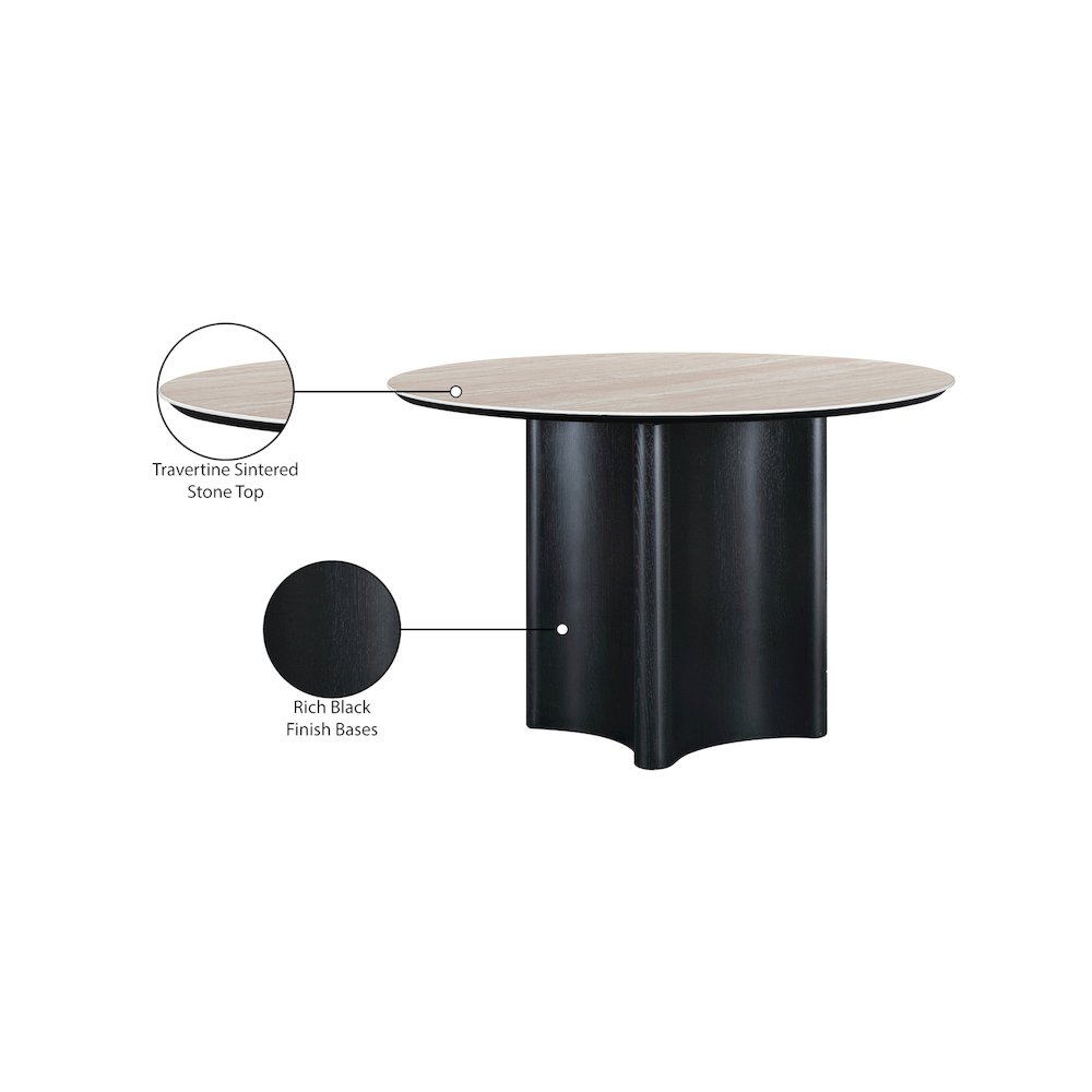 Corvina Black Oak Veneer Dining Table