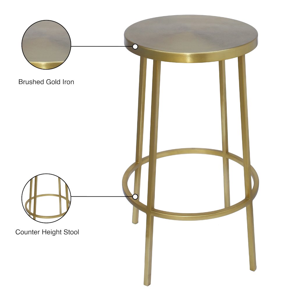 Tyson Gold Iron Counter Stool
