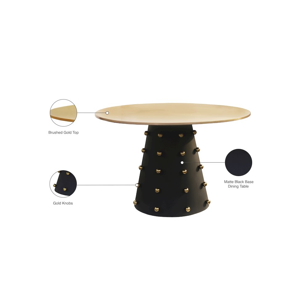 Raven Black / Gold Dining Table