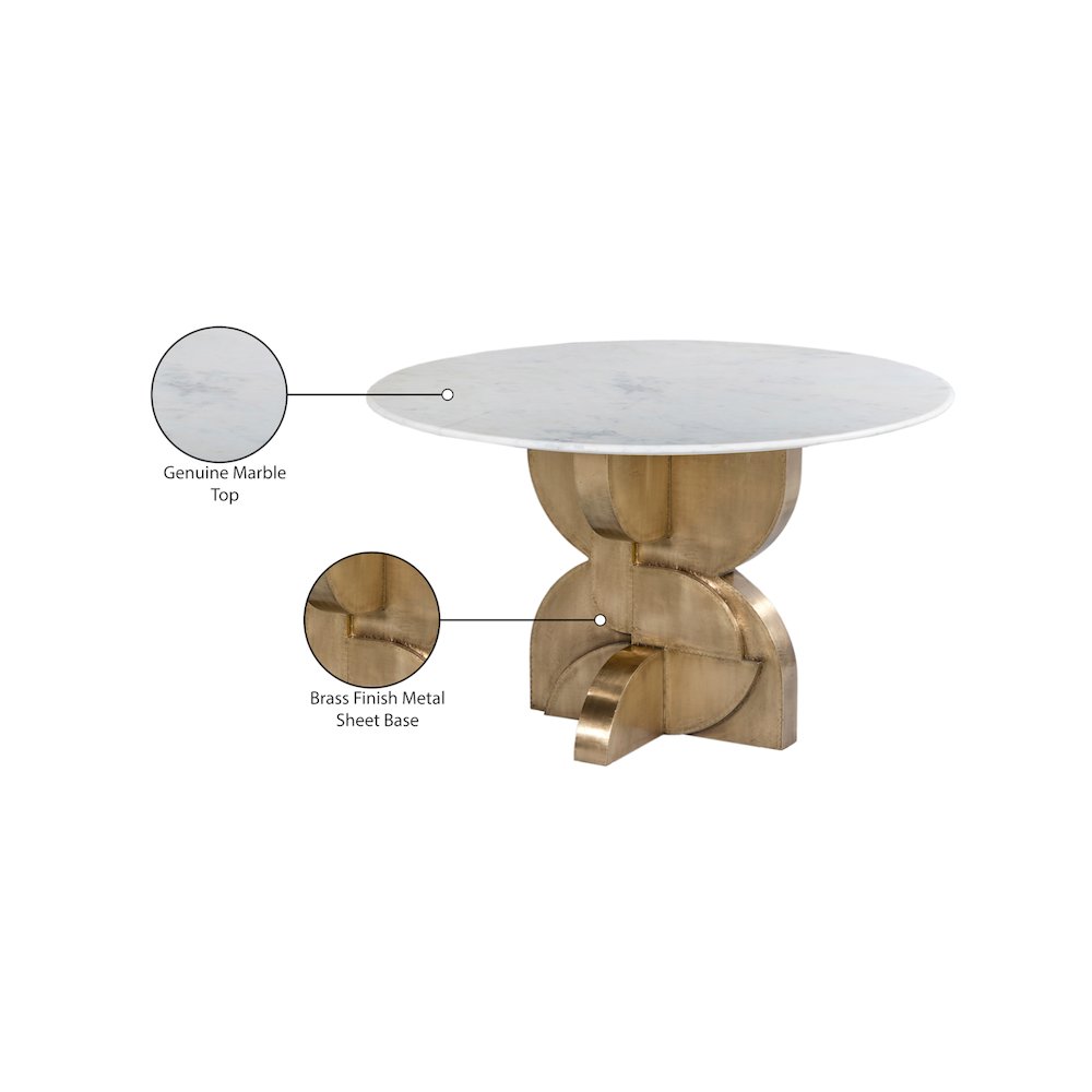 Alden White Dining Table
