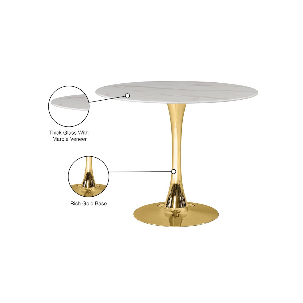 Holly Gold Dining Table