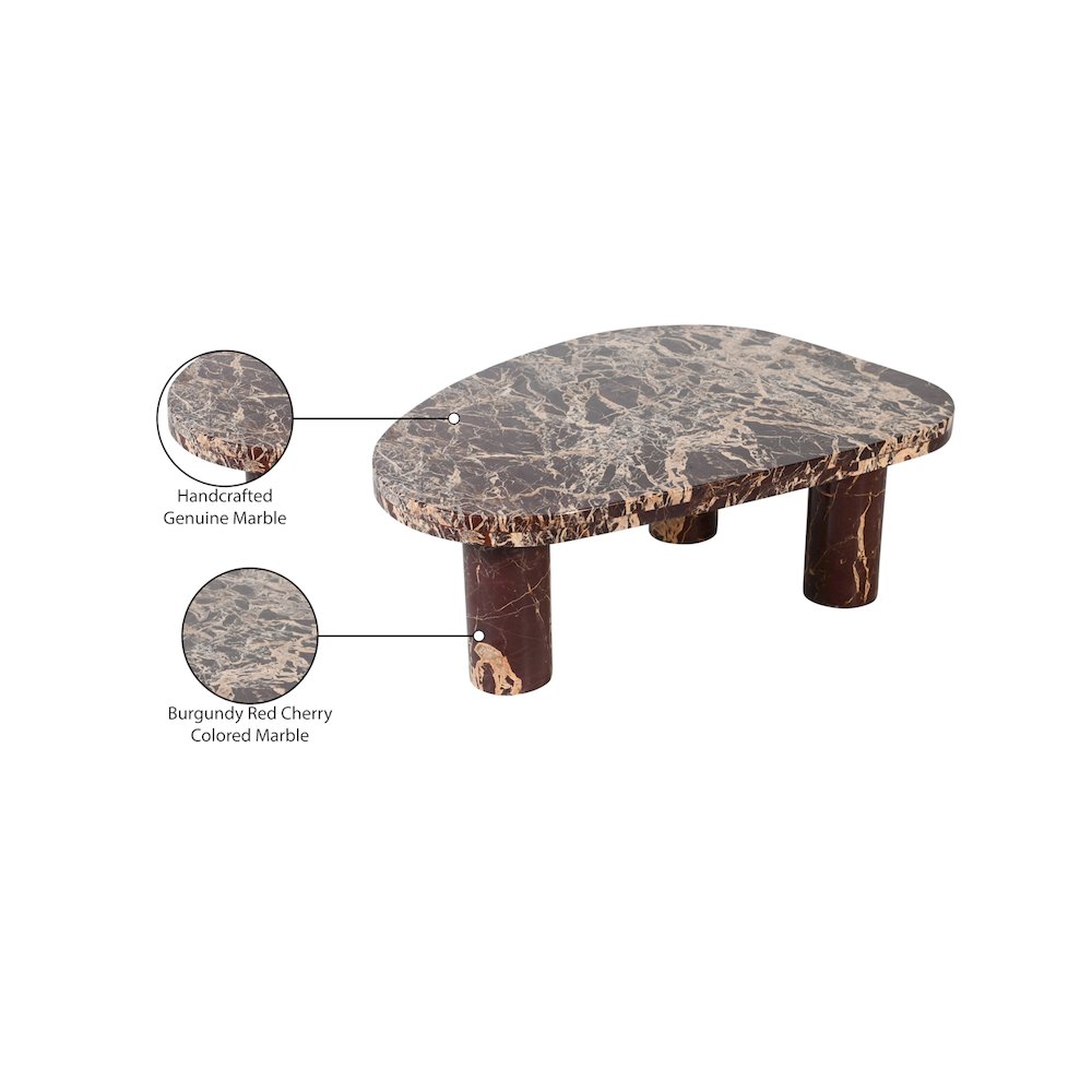 Messina Burgundy Coffee Table