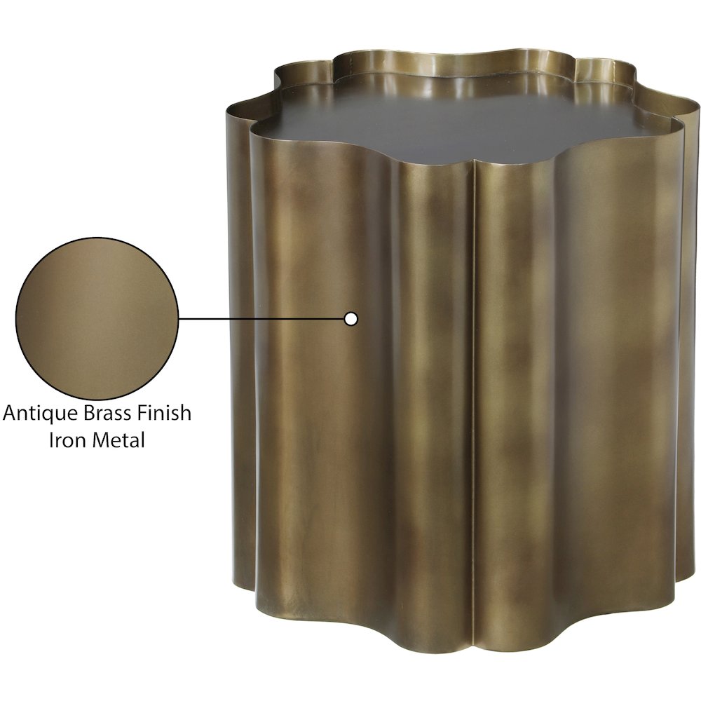 Eloise Brass Iron End Table