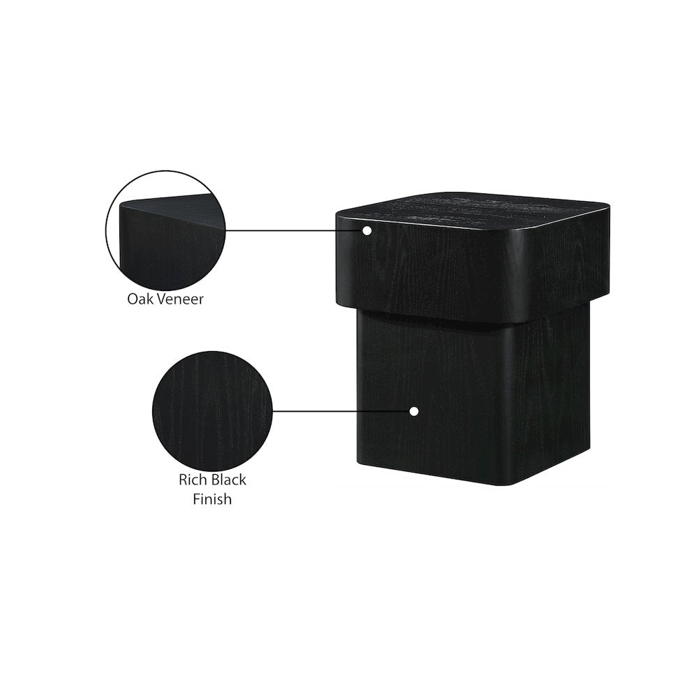 Oakmont Black End Table