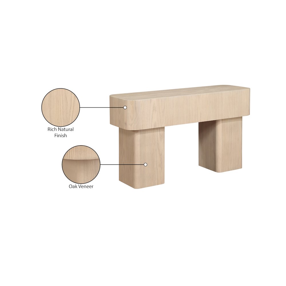 Oakmont Natural Console Table