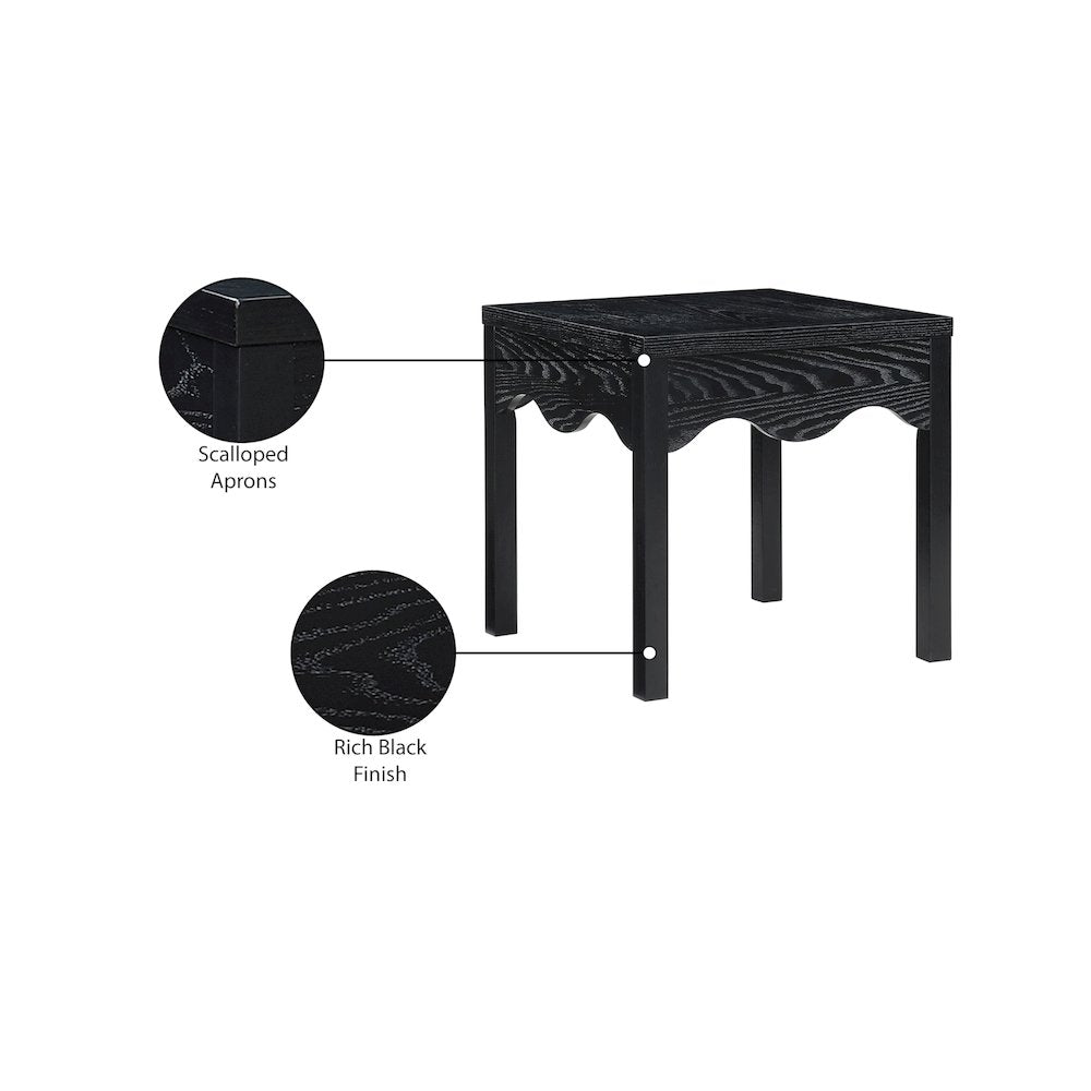 Fiora Black End Table