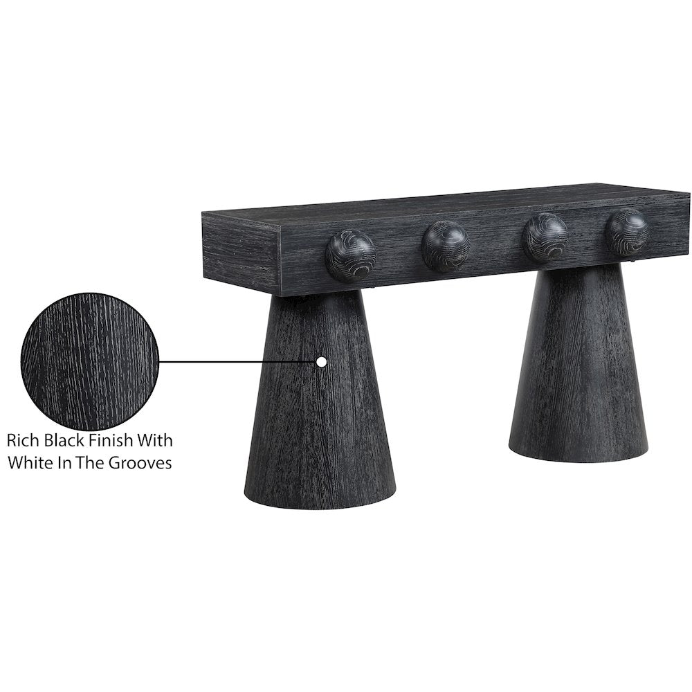 Bracciano Black Oak Veneer Console Table