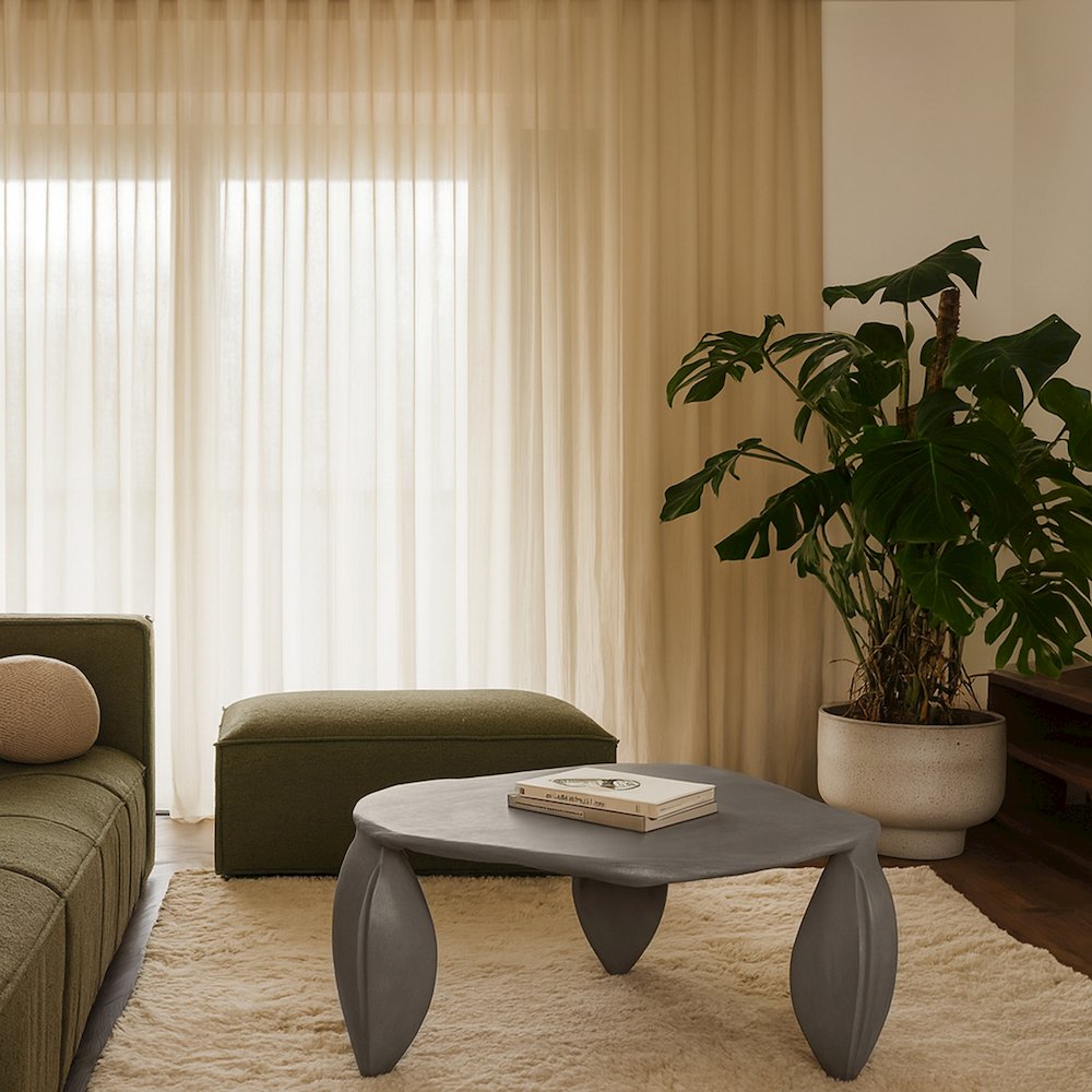 Pueblo Taupe Aluminum Coffee Table