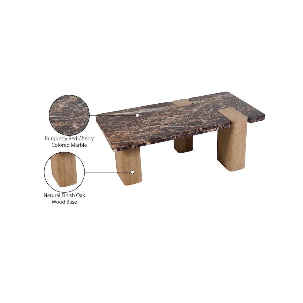 Ravenna Burgundy Coffee Table