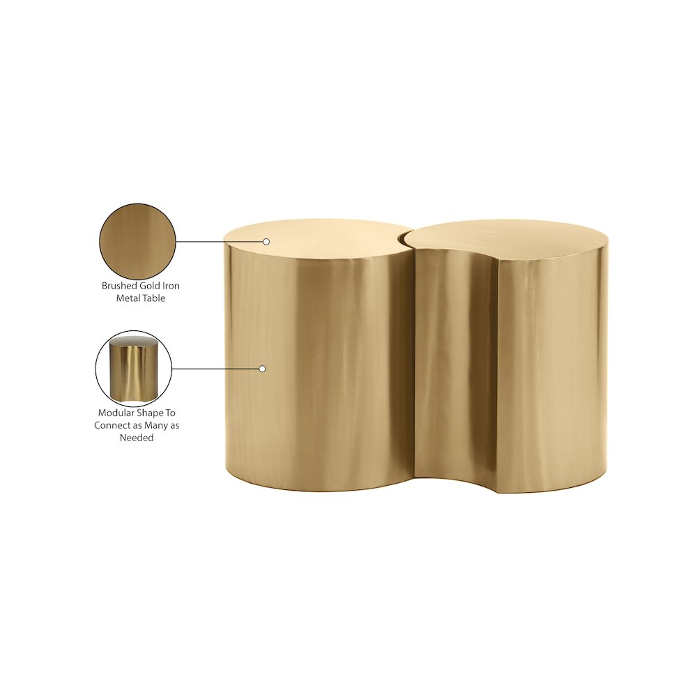 Dimple Gold End Table