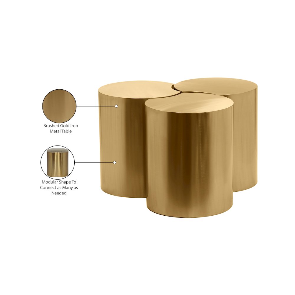 Dimple Gold Coffee Table
