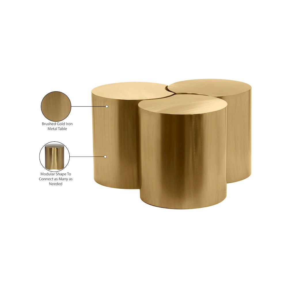 Dimple Gold Coffee Table