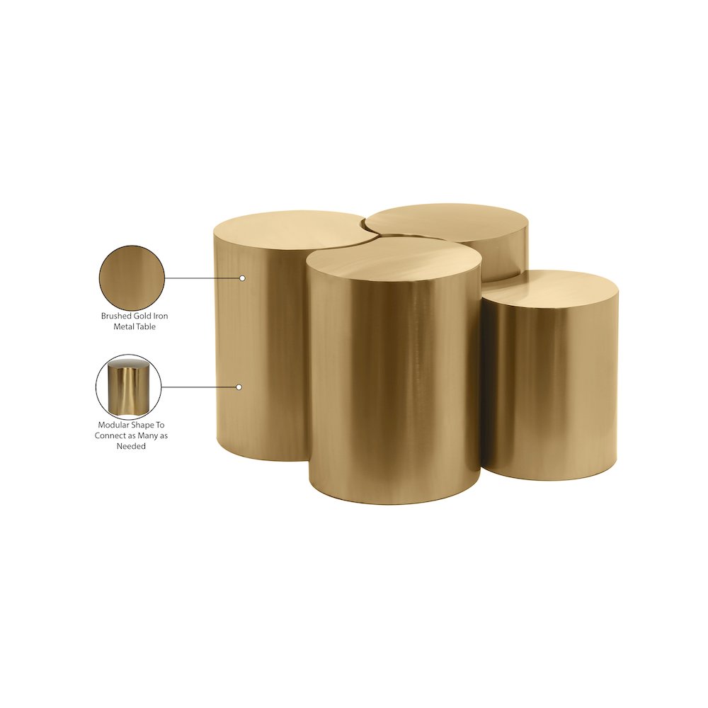 Dimple Gold Coffee Table