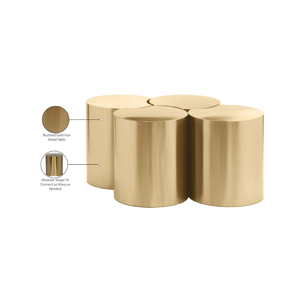 Dimple Gold Coffee Table