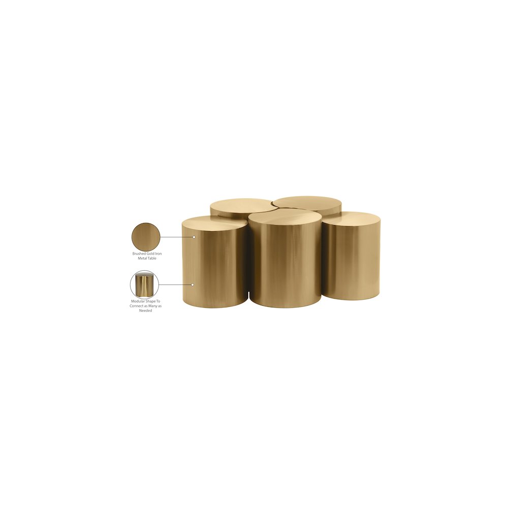 Dimple Gold Coffee Table