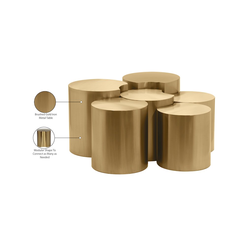 Dimple Gold Coffee Table