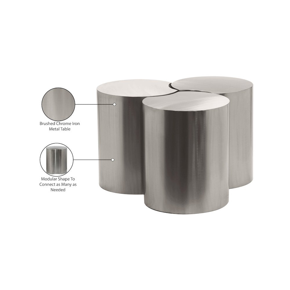 Dimple Silver Coffee Table