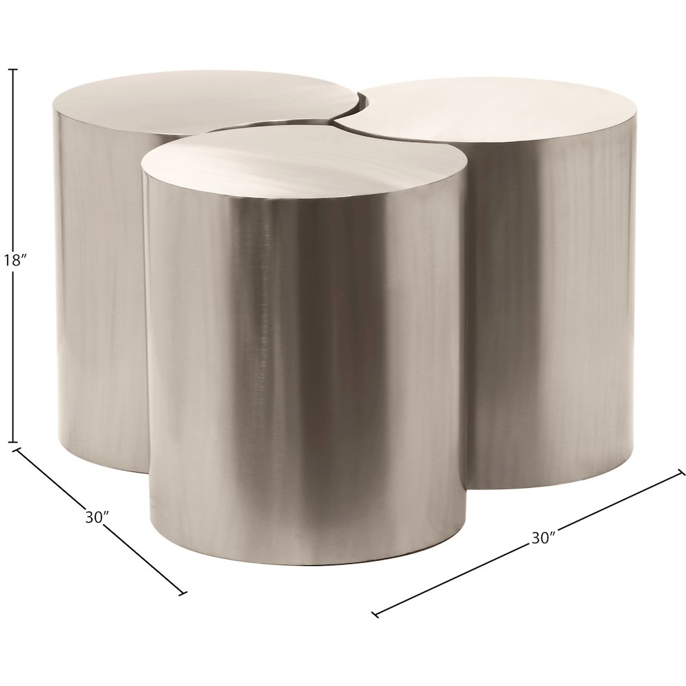 Dimple Silver Coffee Table