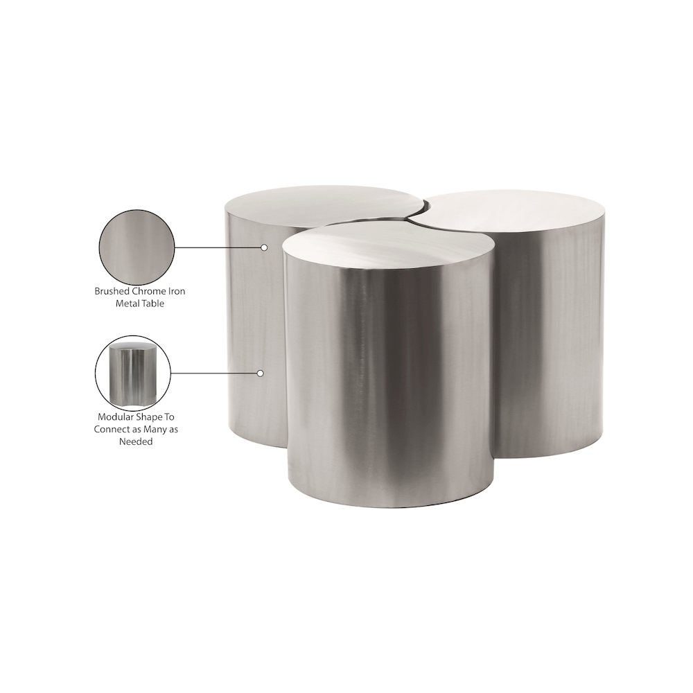 Dimple Silver Coffee Table
