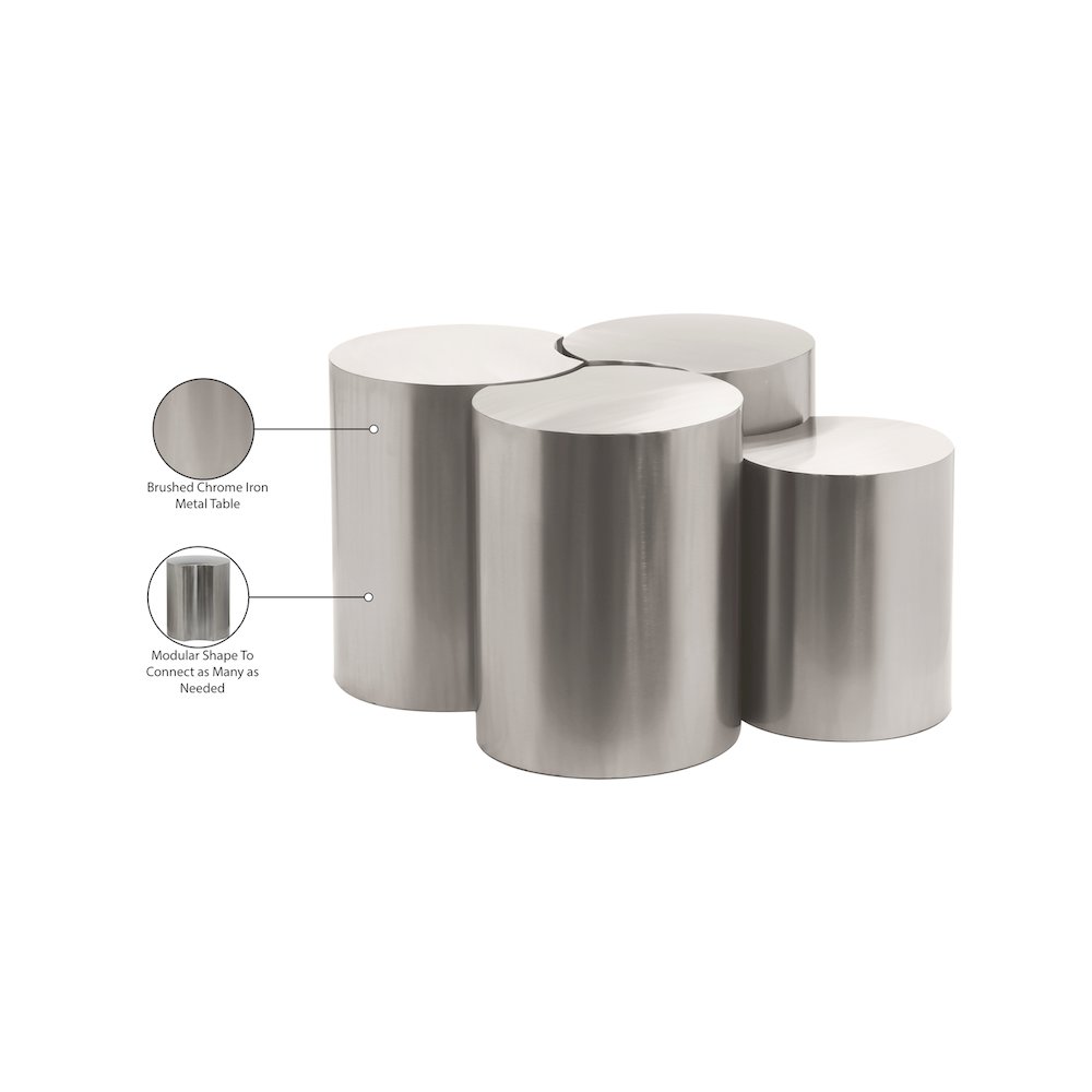 Dimple Silver Coffee Table