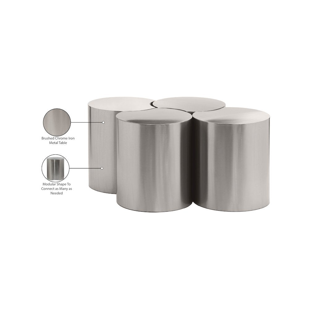 Dimple Silver Coffee Table