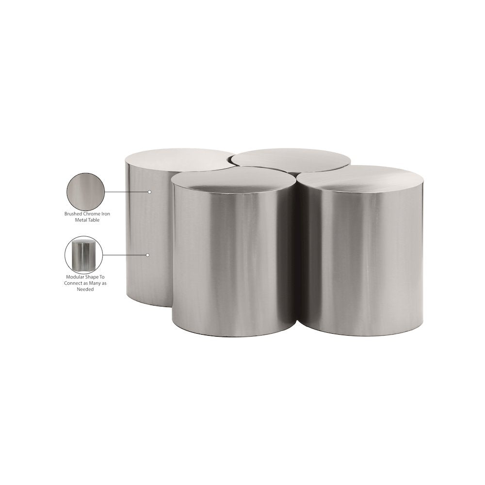 Dimple Silver Coffee Table