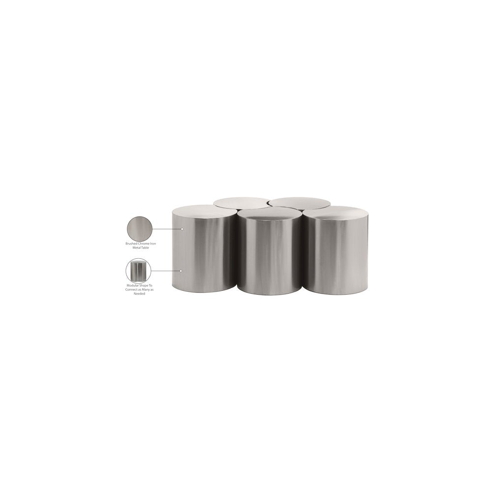 Dimple Silver Coffee Table