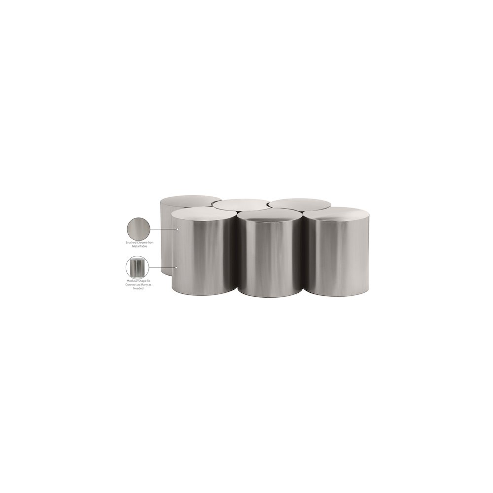 Dimple Silver Coffee Table