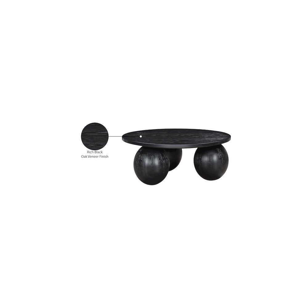 Fitch Black Oak Veneer Coffee Table