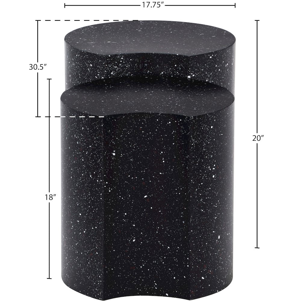 Dimple Black End Table
