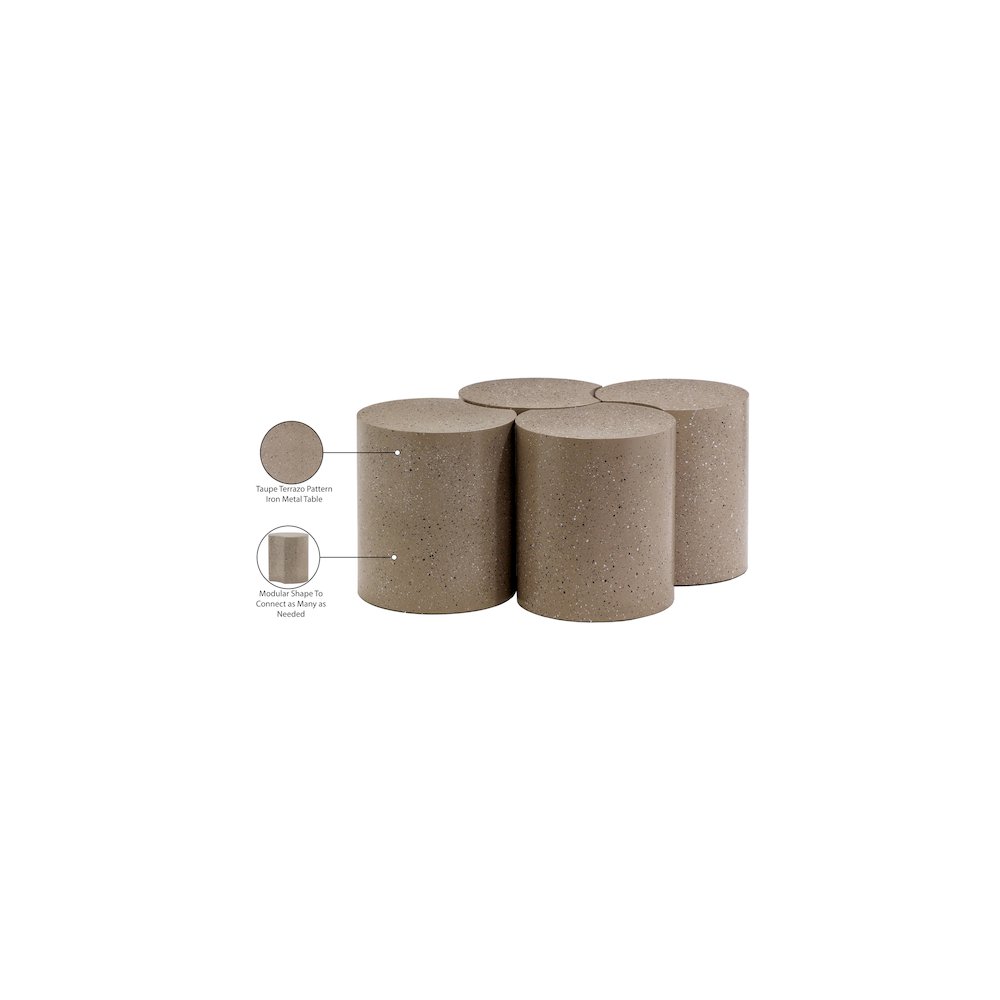 Dimple Taupe Coffee Table