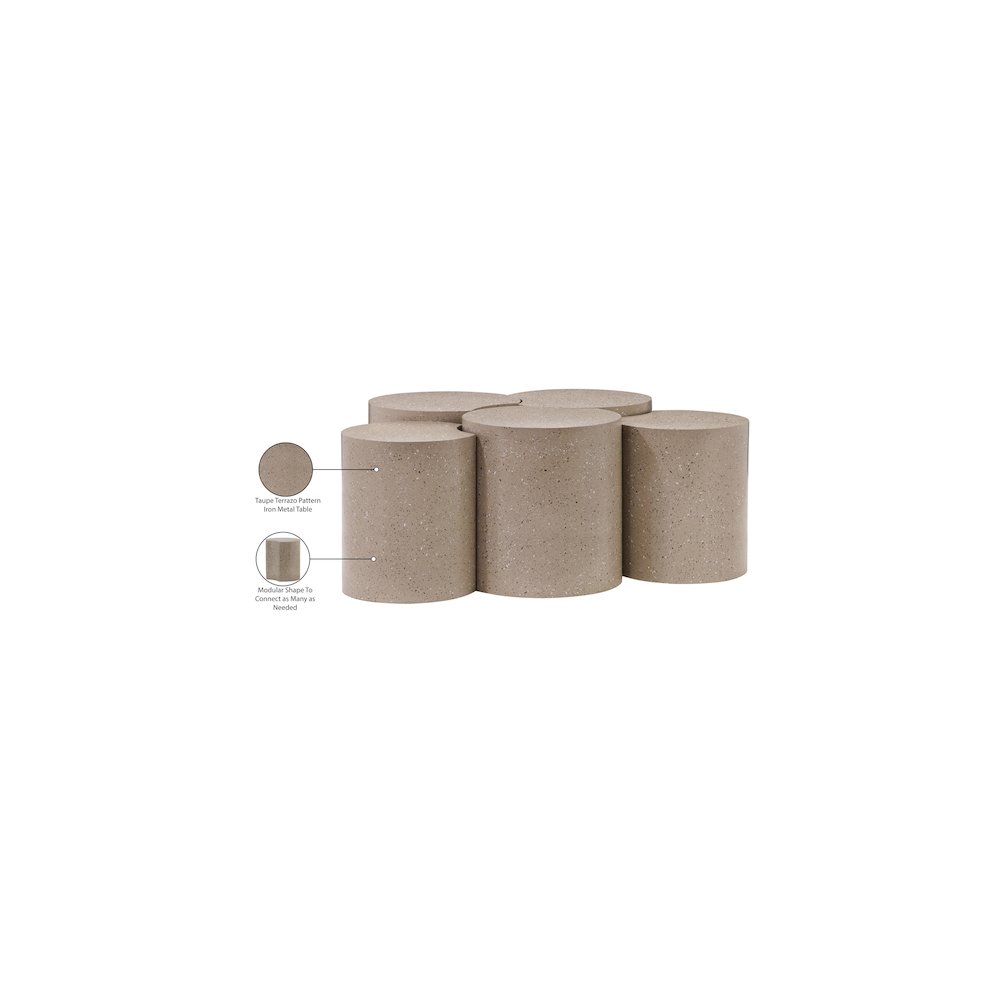 Dimple Taupe Coffee Table